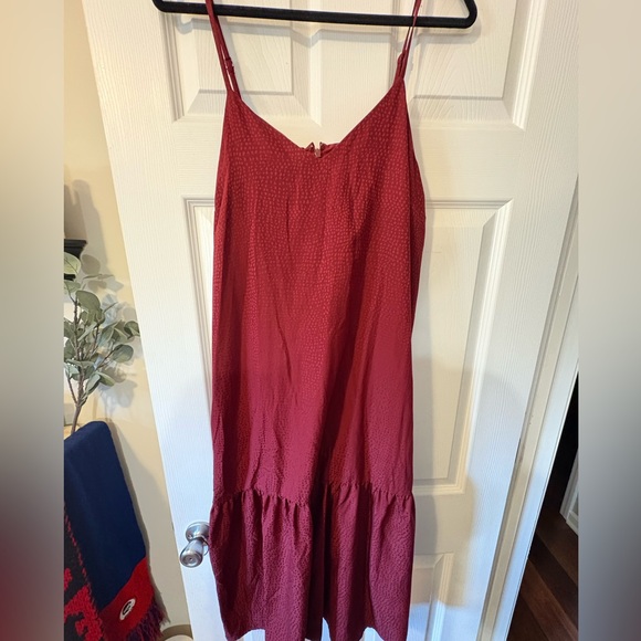 Women's Burgundy Maternity Dress - The Nines by Hatch - Picture 2 of 5